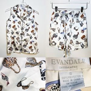 Evandale Intimate | 2 Piece Shorts Set | Small